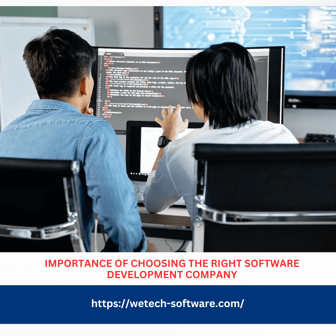 Importance Of Choosing The Right Software Development Company Wetech Software
